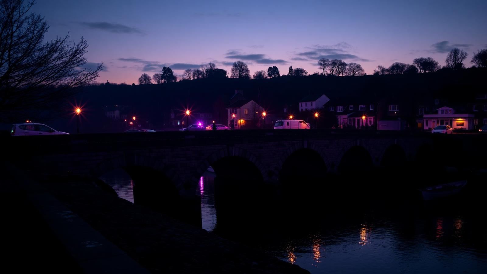Silent disco hire Bideford — glowing NO NOISE LED headphones near Bideford Long Bridge