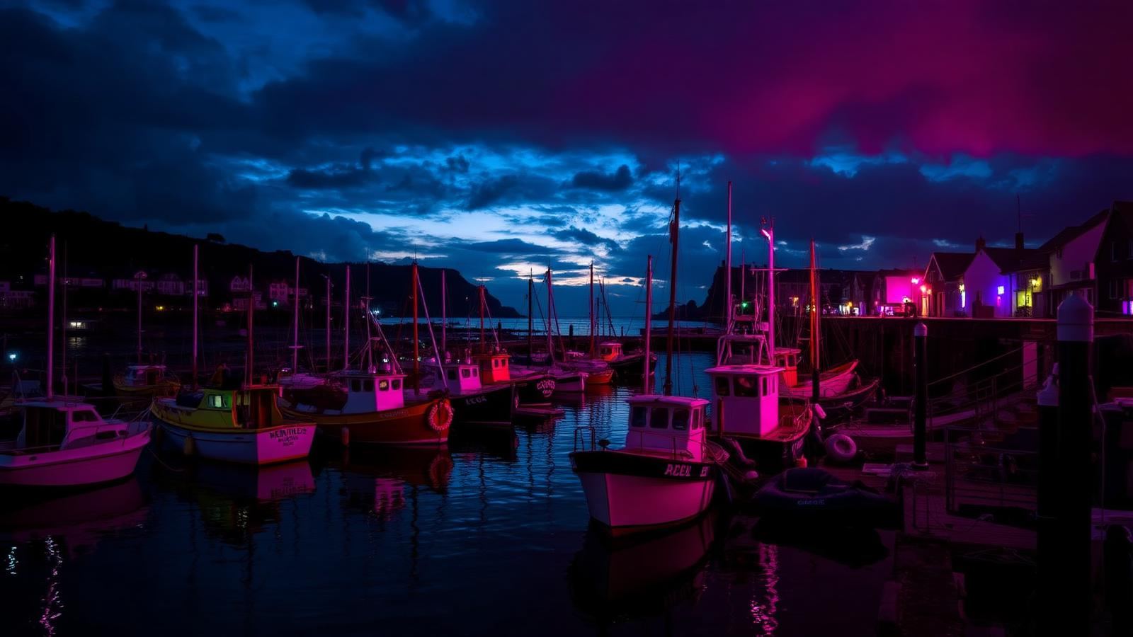 Silent disco hire Brixham — glowing NO NOISE LED headphones near Brixham Harbour