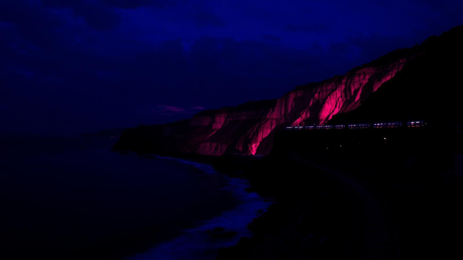 Silent disco hire Dawlish — glowing NO NOISE LED headphones near Dawlish Seafront